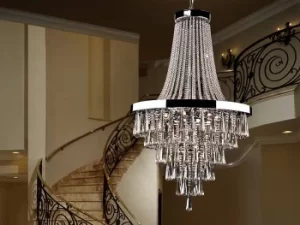 Image of Palace 22 Light Dimmable Crystal Chandelier with Remote Control Chrome, G9
