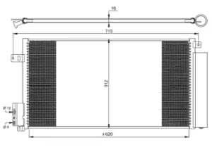 image of NRF 35750 Air Conditioning Condenser OE 50526515,51826520,50526515,51826520,51826520