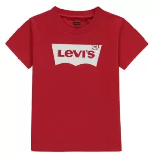 Image of Levis 1st Batwing Logo T Shirt - Red
