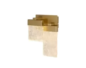 image of Wall Lamp, 2 x 4.5W LED, 3000K, Painted Brushed Gold, 3yrs Warranty