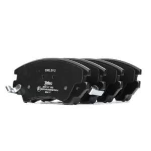 Image of VALEO Brake pad set OPEL,CHEVROLET,SAAB 302117 13237751,13237751,22959104 13237751,22959104,92230269,1605232,1605434,95514526,95516195,95520061