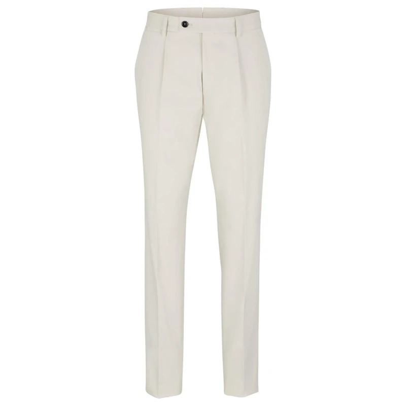 Image of Boss T-Gee-Pleat-224 Trousers Natural male 30R