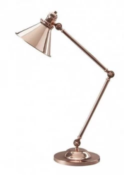 Image of 1 Light Table Lamp Polished Copper, E27