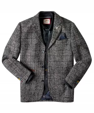 image of Joe Browns Terrific Textured Blazer - Grey, Size 38, Men