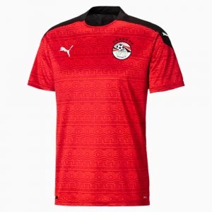 image of PUMA Egypt Home Replica Mens Jersey, Red/White, size Medium, Clothing