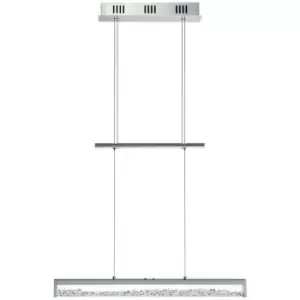 Eglo Cardito 1 - LED Rise & Fall Light Touch Operated Polished Chrome Bar Pendant