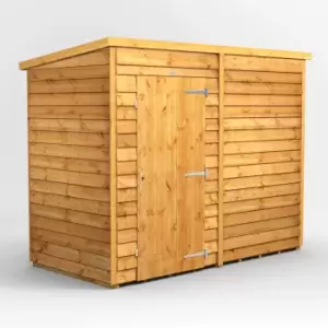 Image of 8X4 Power Overlap Pent Windowless Shed