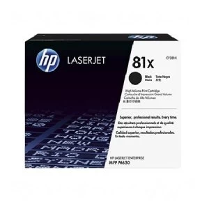Image of HP 81X Black Laser Toner Ink Cartridge