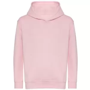 Awdis Childrens/Kids Organic Hoodie (5-6 Years) (Baby Pink)