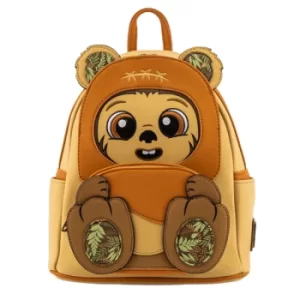 Image of Loungefly Star Wars Wicket Footsie Cosplay Mini Backpack