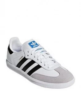 Image of adidas Originals Samba Junior - White/Black, Size 3