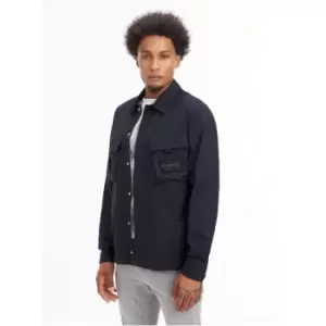 Image of Calvin Klein Jeans Utility Cargo Overshirt - Black