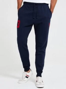 image of U.S. Polo Assn. Player 3 Bb Joggers, Navy Size M Men