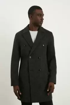 Image of Mens Double Breasted Wool Coat
