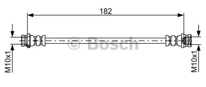 Image of Bosch 1 987 481 752 Brake Hose Brake Hose (83)