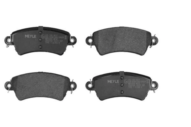 Image of MEYLE 025 233 9617 Brake pad set Front Axle, excl. wear warning contact, Original Quality, with anti-squeak plate Brake Pad Set,disc brake (402)