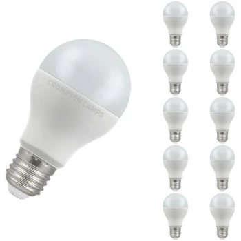 image of (10 Pack) Lamps LED GLS 15W ES-E27 (100W Equivalent) 2700K Warm White Opal 1521lm ES Screw E27 Frosted Bright Multipack Light Bulbs - Crompton