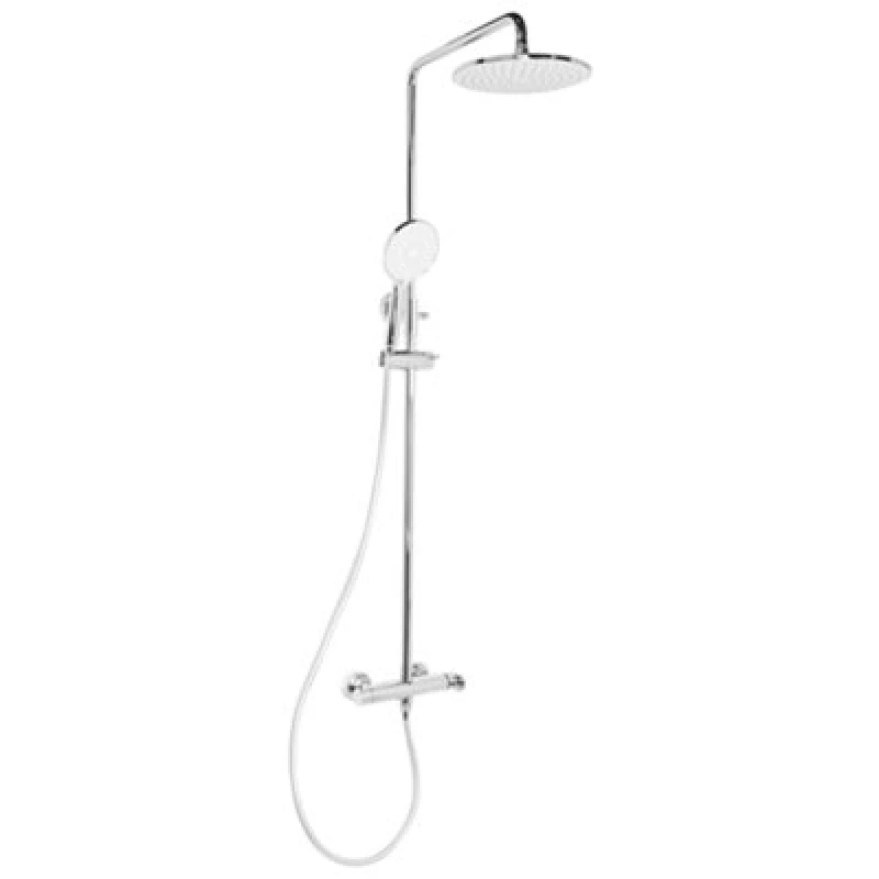 Image of Beliani Mixer Shower Set With Rainshower Catamarca Silver
