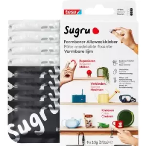 Image of tesa Sugru Paste 41282-00001-00 Black, White 8 pc(s)