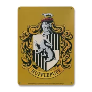 Harry Potter Tin Sign Hufflepuff 15 x 21 cm