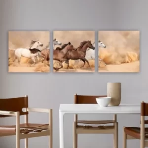 Image of P325310 Multicolor Decorative Canvas Painting (3 Pieces)
