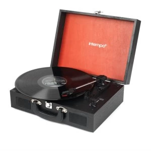 image of Intempo Rechargeable Bluetooth Wooden-Effect Turntable