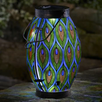 Image of Smart Solar Peacock Lantern