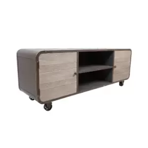 Image of Paulownia wood Media Cabinet
