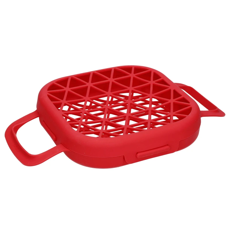 Image of Instant Pot Air Fryer Silicone Grill Cage Red unisex 22x22x5.5