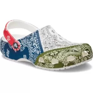 Crocs Womens Classic Bandana Print Lightweight Clogs UK Size 4 (EU 37-38)