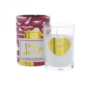 image of Candlelight Love Always Wax Filled Pot Candle in Gift Box Prosecco Scent