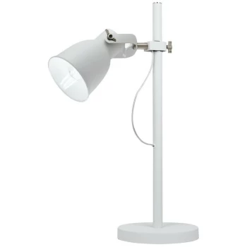 Image of Fan Europe Lighting - Fan Europe Legend - Table Task Lamp, White, Nickel, E27