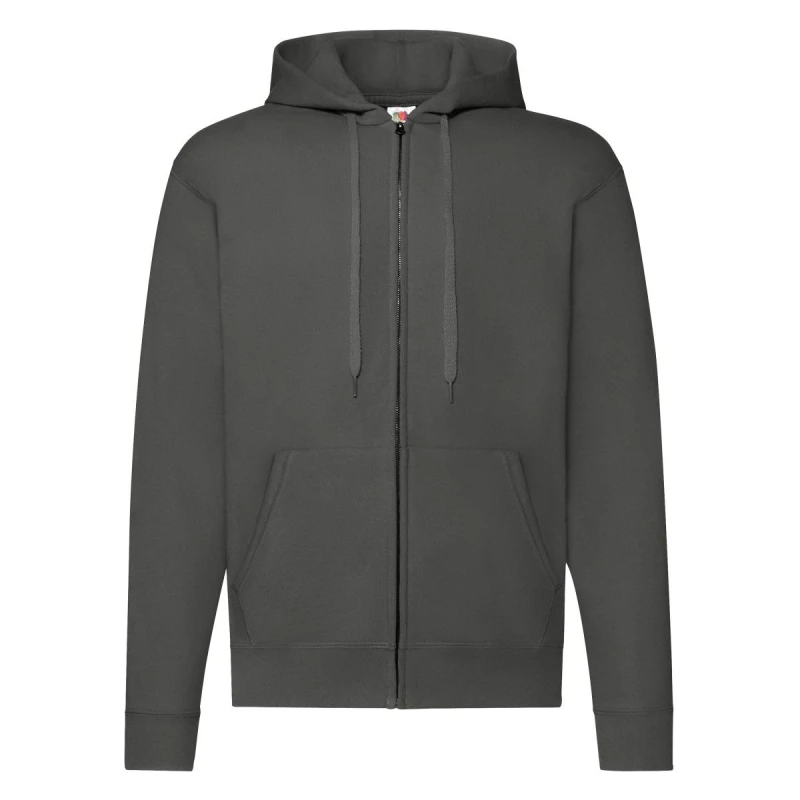 Image of Fruit Of The Loom Fruit of the Loom Men Hooded Sweatshirt in Mid Grey Size: Medium Mid Grey M Male 5054752910464