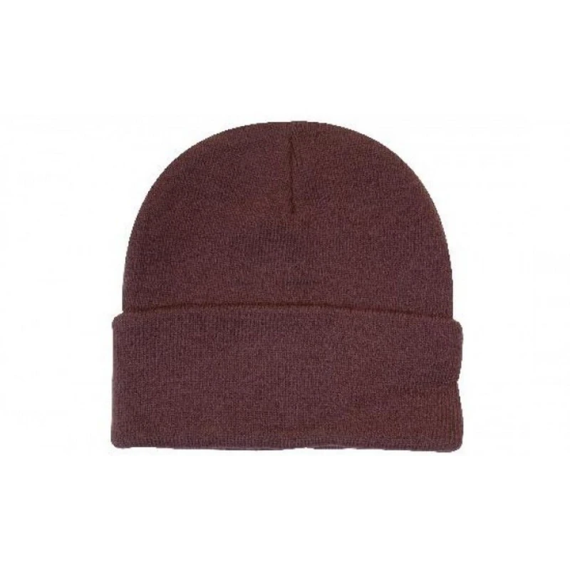 Image of Carta Sport Carta Sport Men Plain Beanie in Maroon Maroon One Size Male 5063107805539