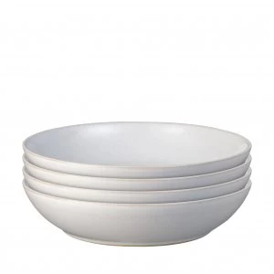 Image of Intro Stone White 4 Piece Pasta Bowl Set
