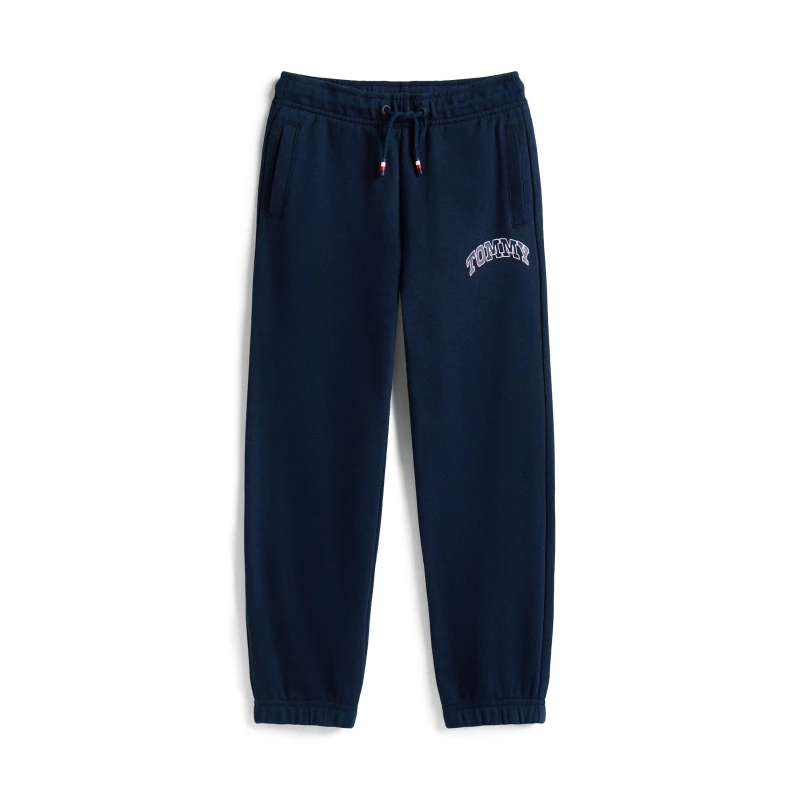 Image of Tommy Hilfiger Kids Varsity Closed Cuff Fleece Joggers Night Navy C1G male 16Y
