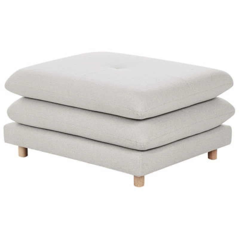 Image of Beliani Ottoman Heden Fabric Beige