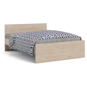 Image of Naia Double Bed 4ft6 (140x190) Jackson Hickory Oak structure - Oak