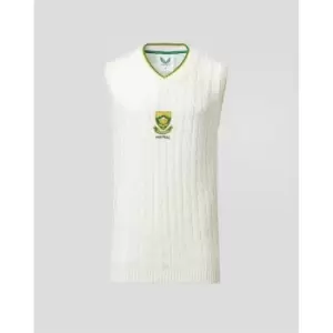 Image of Castore South African Cricket Knit Vest - White