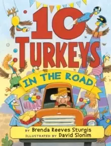 Image of 10 Turkeys in the Road