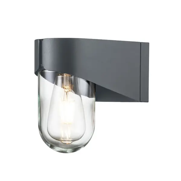 image of Elstead Porto Outdoor Wall Light - Grey