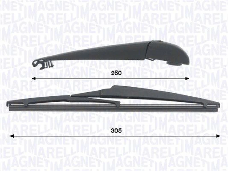 Image of MAGNETI MARELLI Wiper arm set MAGNETI MARELLI 000723180434