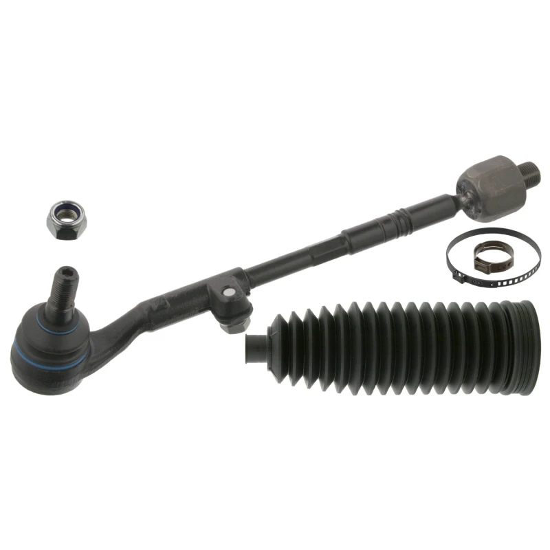 Image of FEBI BILSTEIN 46257 Tie Rod Front Axle Left, with bellow Rod Assembly (284)