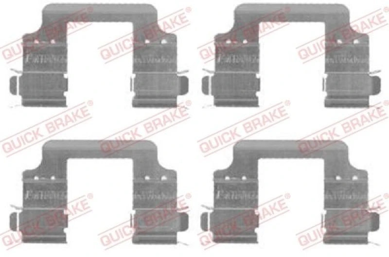 Image of QUICK BRAKE Brake pad fitting kit QUICK BRAKE 109-1728
