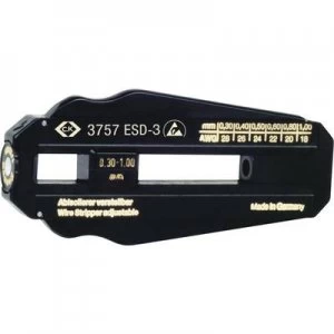 image of C.K. T3757ESD 3 ESD wire stripper Suitable for PVC-coated wires, PTFE wires 0.3 up to 1 mm