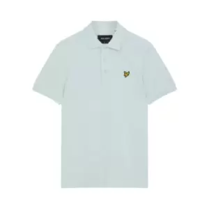 image of Mens Plain Polo Shirt - Ice - M