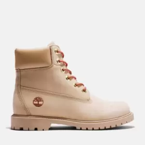 image of Timberland Heritage 6" Boot For Her In Beige Beige, Size 3.5