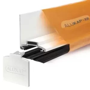 Image of Alukap-XR White Wall Bar 4.8m with 55mm Rafter Gasket
