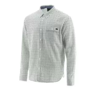 Image of Caterpillar Mens Tattersall Button Down Shirt (3XL) (Chive)