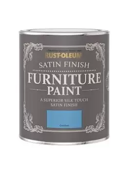 Image of Rust-Oleum Satin Finish Furniture Paint In Cerulean - 750 Ml Tin